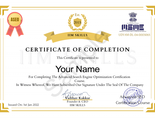 Đào tạo Chứng nhận Tối ưu hóa Công cụ Tìm kiếm Nâng cao (Advanced SEO Certification Training)