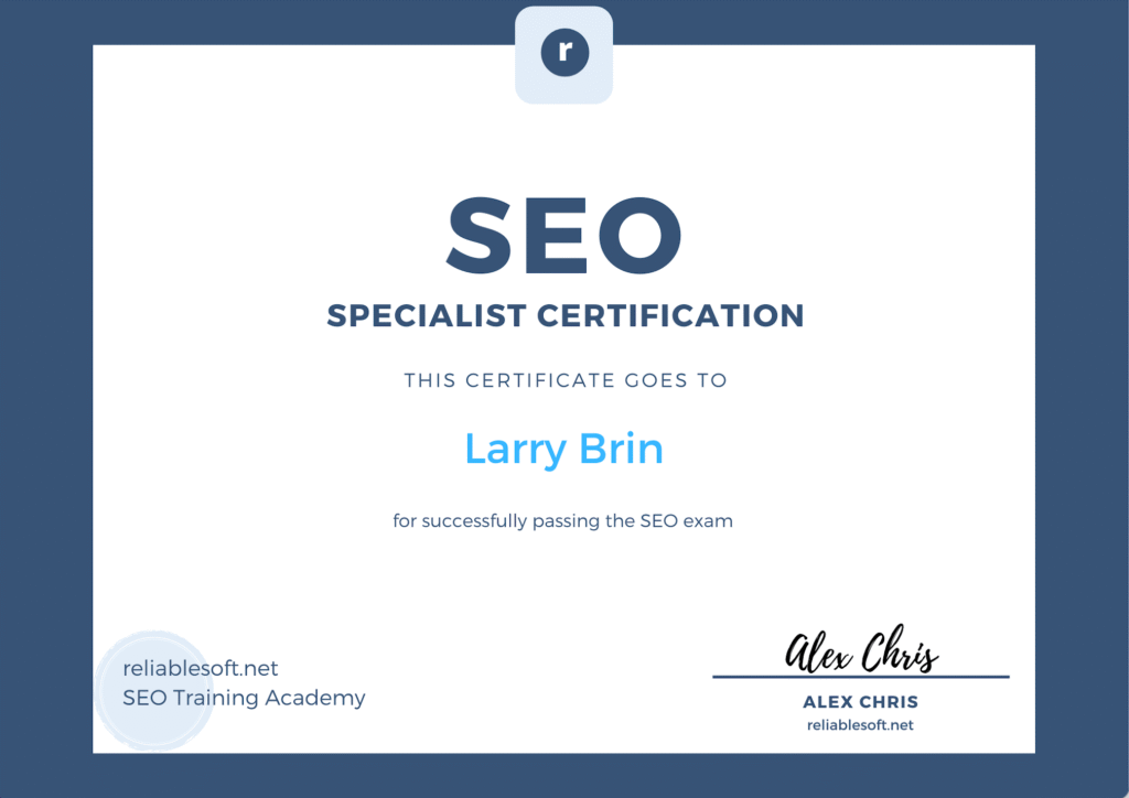 Vai trò của Chứng chỉ, Chứng nhận SEO