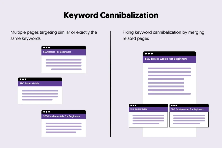 Bản chất của hiện tượng Keyword Cannibalization trong chiến lược SEO