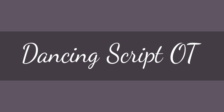 Dancing Script: Nét viết tay lãng mạn