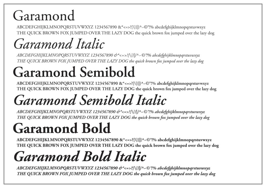 Garamond: Vẻ đẹp cổ điển vượt thời gian
