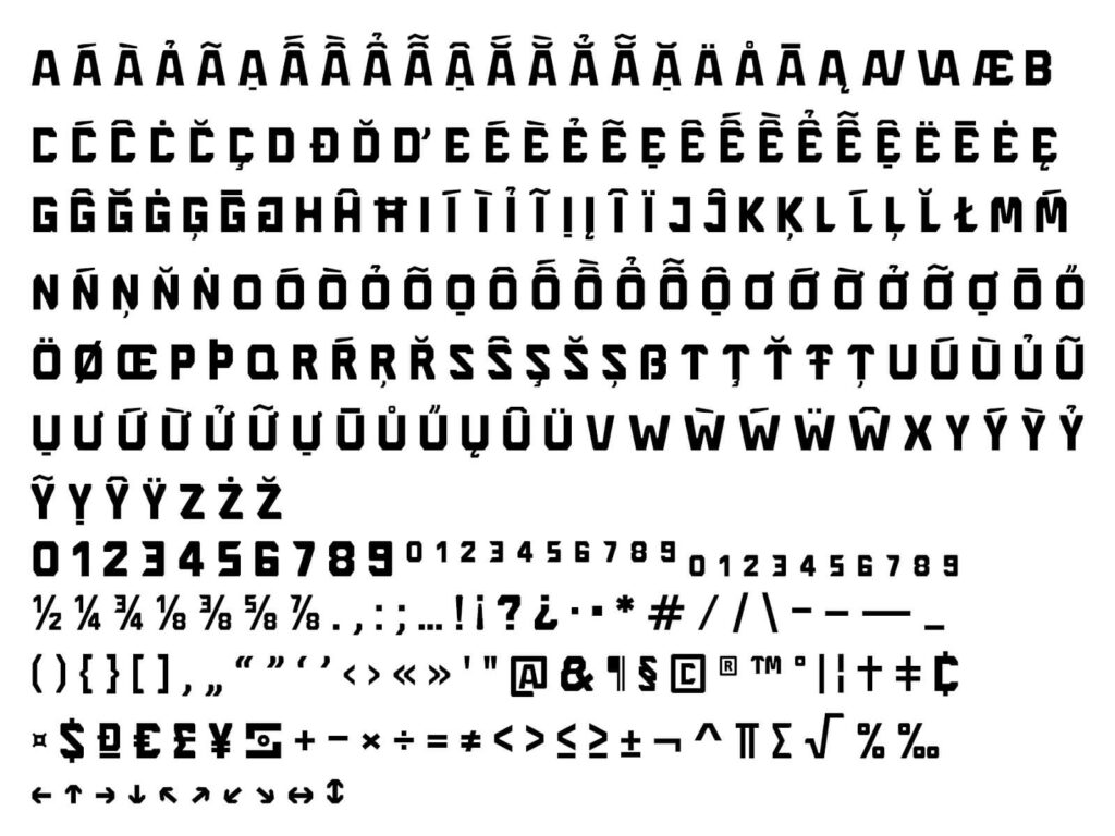 Kiểu chữ Display: Dành cho tiêu đề và logo nổi bật