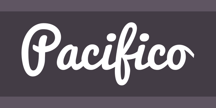 Pacifico: Nét viết tay vui tươi