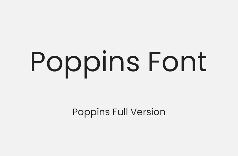 Poppins: Cân đối và chuyên nghiệp