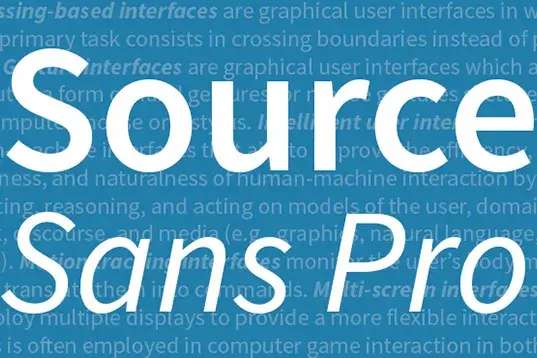 Source Sans Pro: Sự rõ ràng và chuyên nghiệp